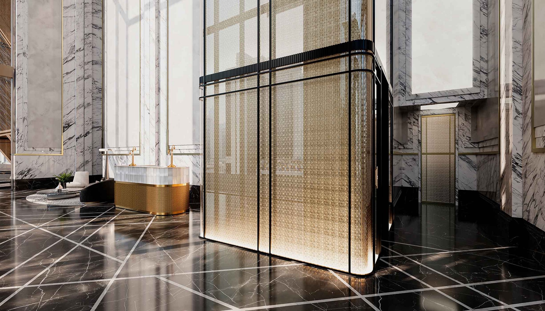 Al Jaziri Waldorf Astoria Residences Waiting Lounge