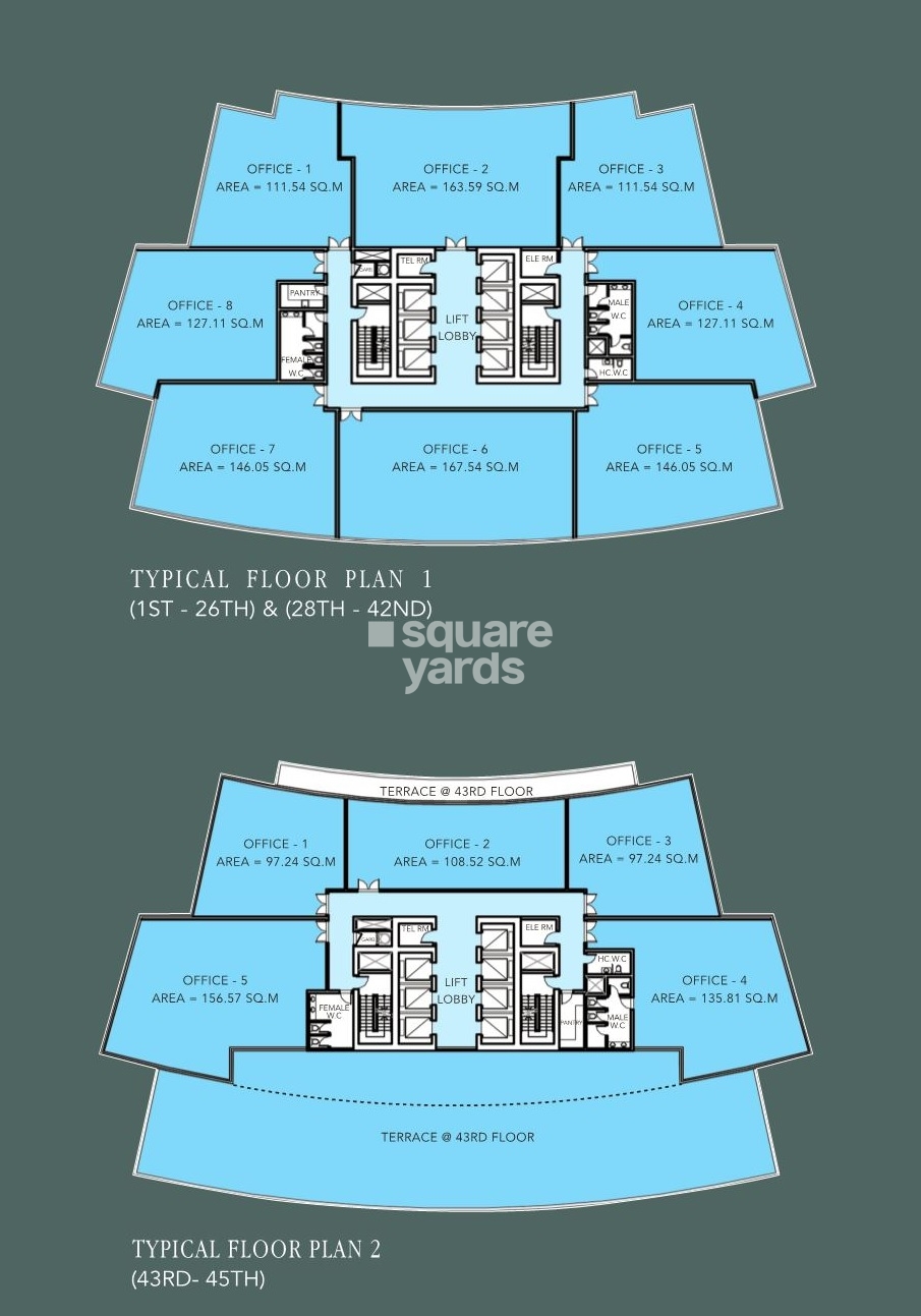 Al Mazaya Business Avenue Floor Plans