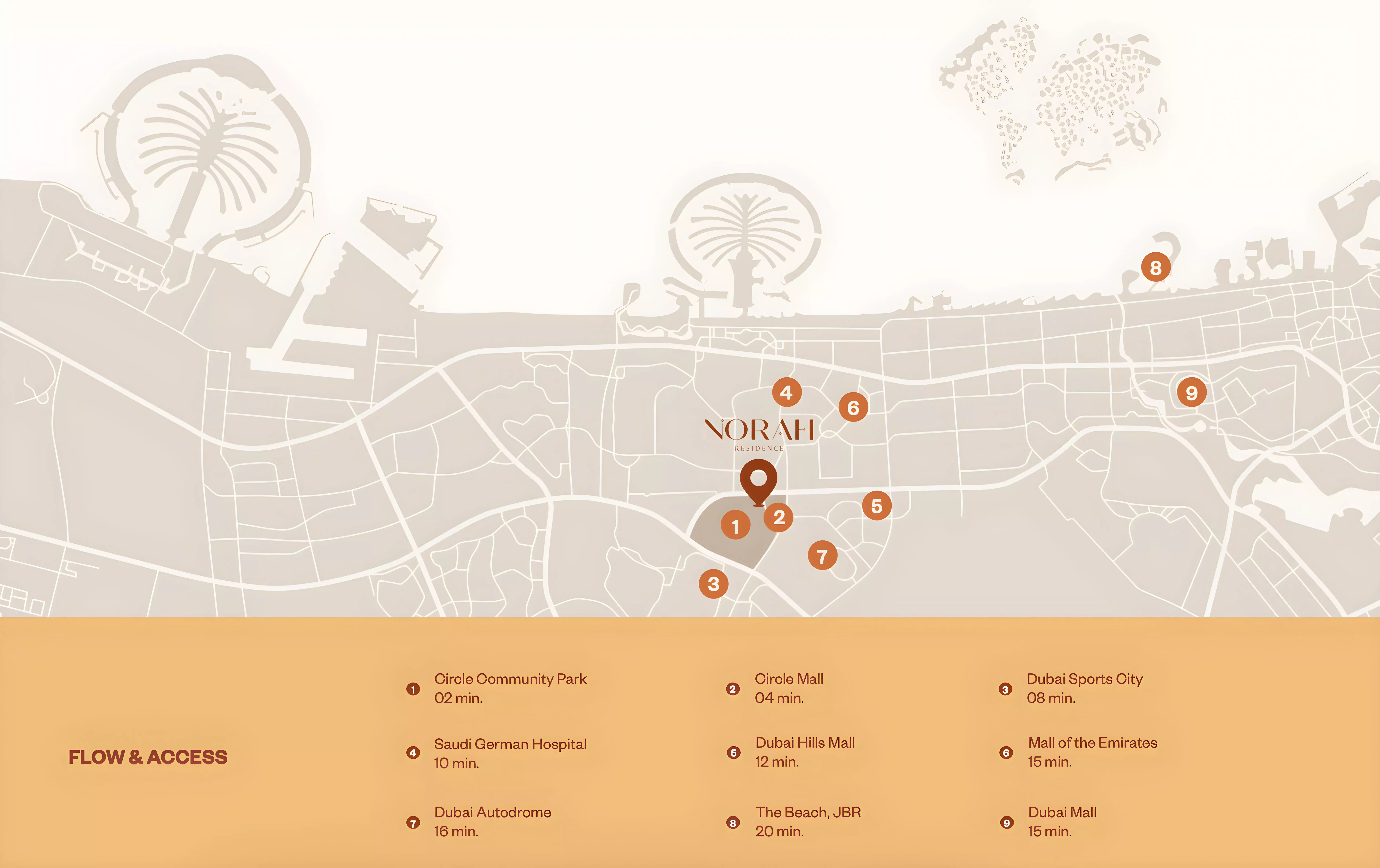 Al Tareq Norah Residence Location Image