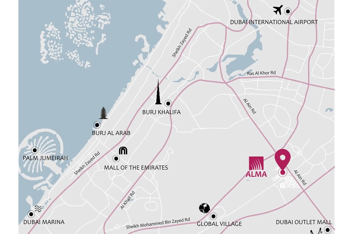 Alma Gardens Location Image