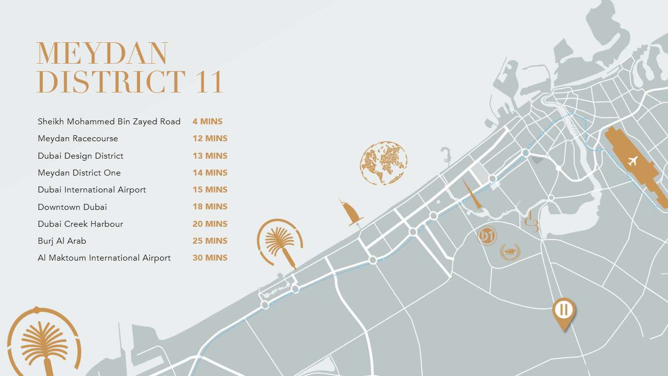 Amwaj Gate Eleven Residences Location Image