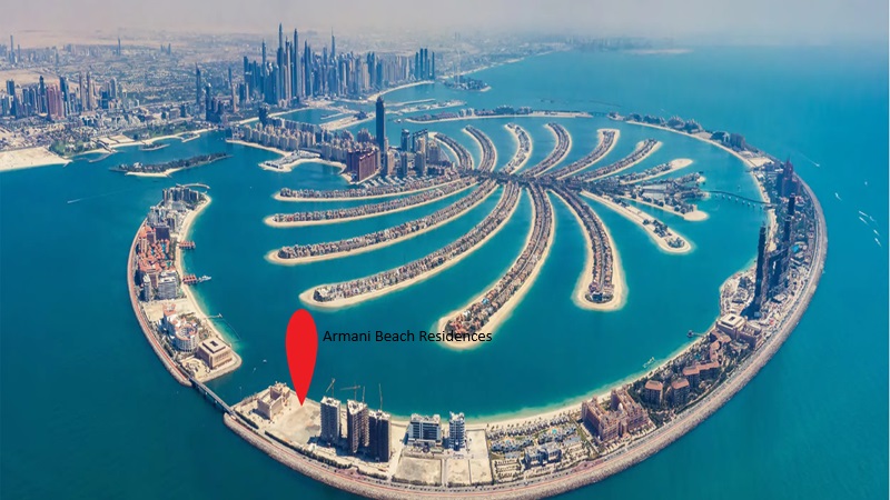 Arada Armani Beach Residences Location Image
