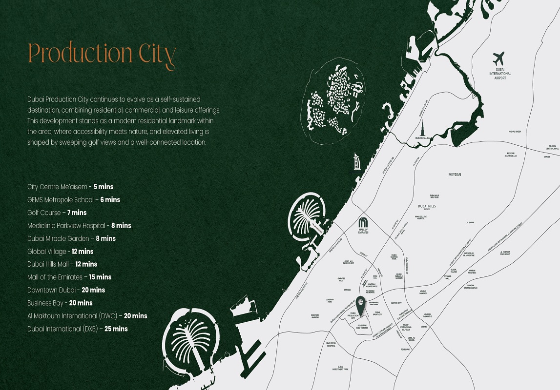 ASAK Golf Terrace Residences Location Image