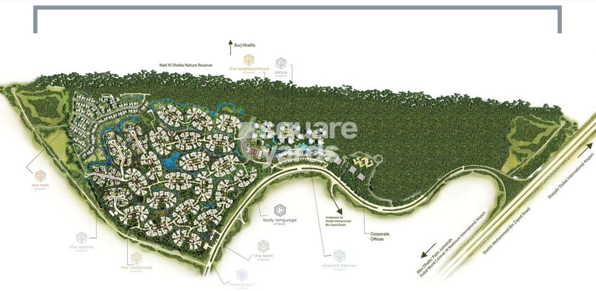 Ashjar at Al Barari Master Plan Image