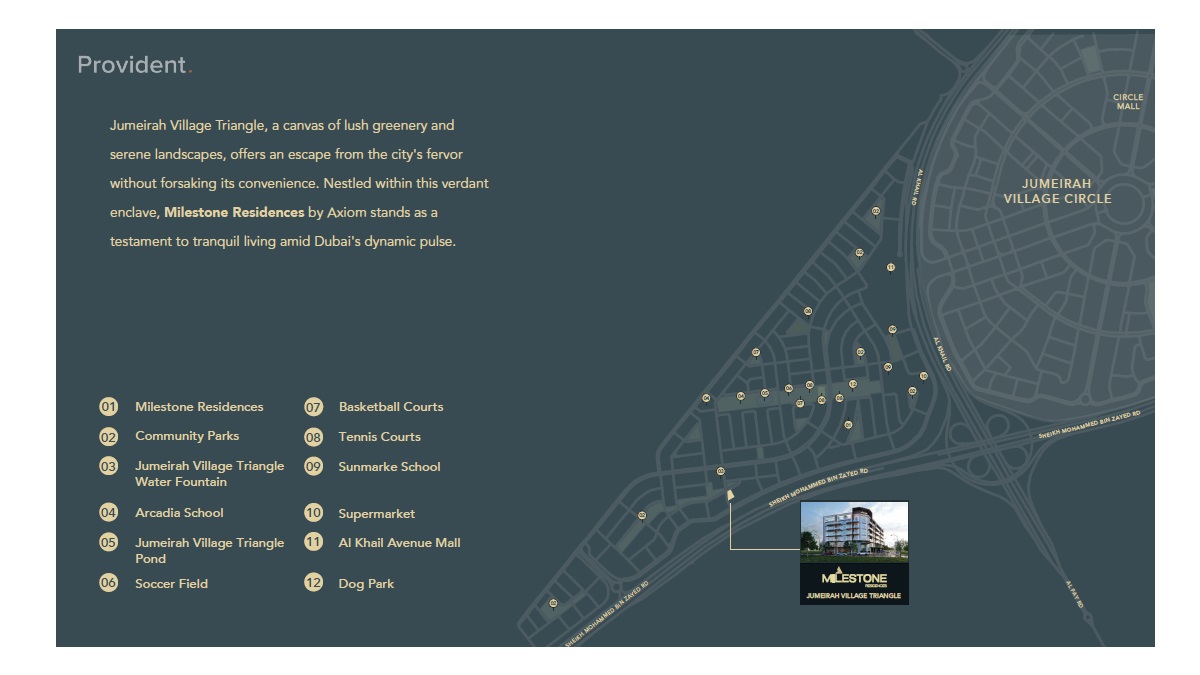 Axiom Milestone Residences Location Image