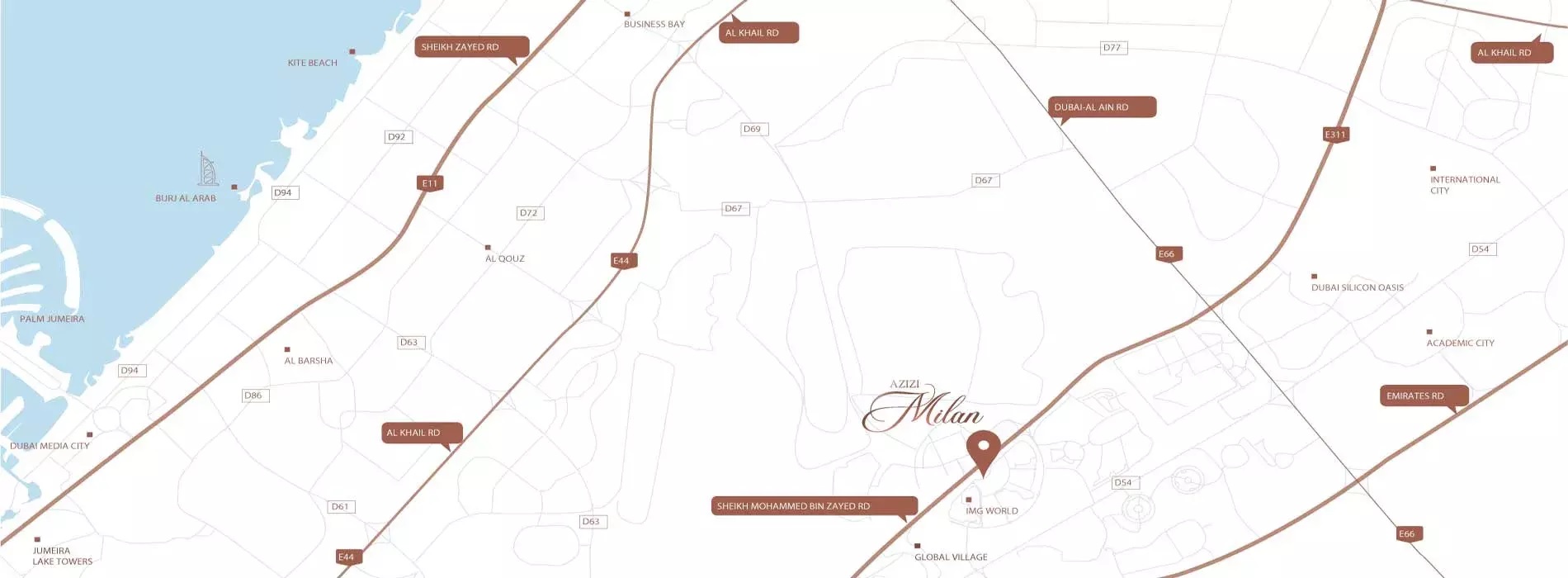 Azizi Milan 51 Location Image