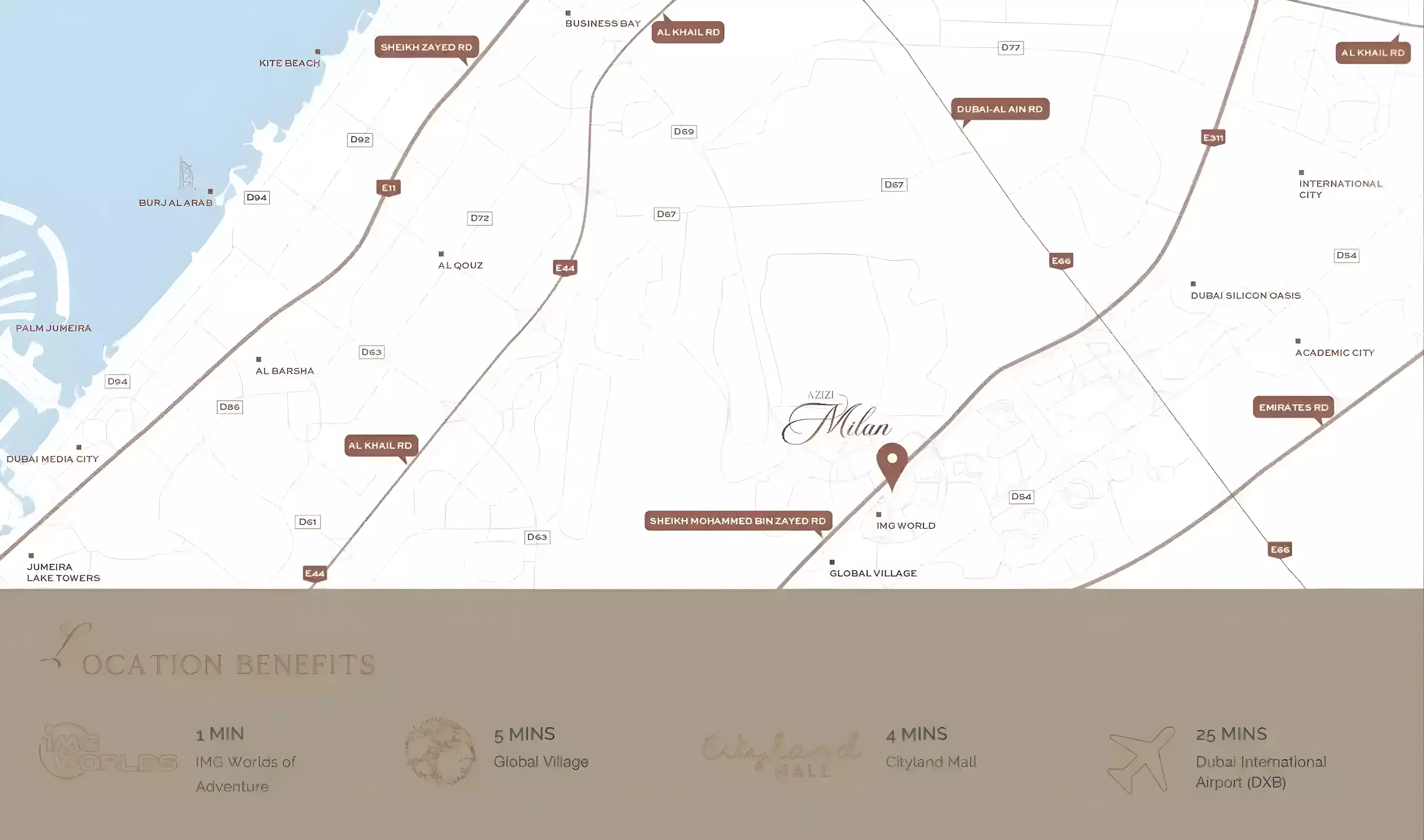 Azizi Milan 9 Location Image