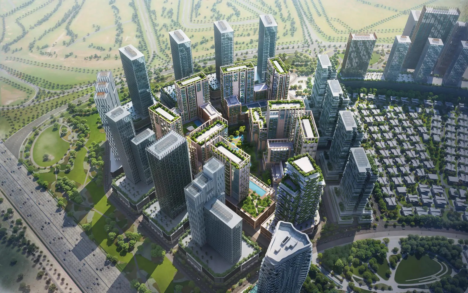 Azizi Milan Heights Tower View