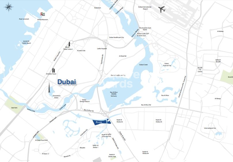 Azizi Riviera Phase 3 Location Image