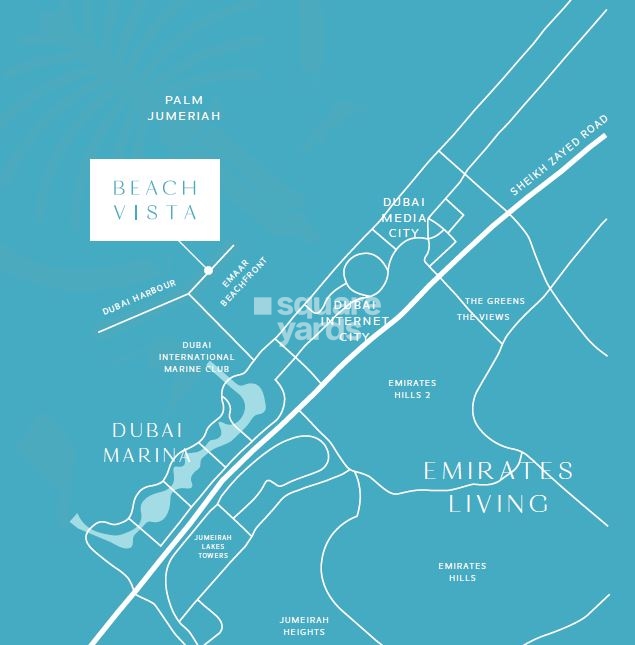 Emaar Beach Vista Location Image