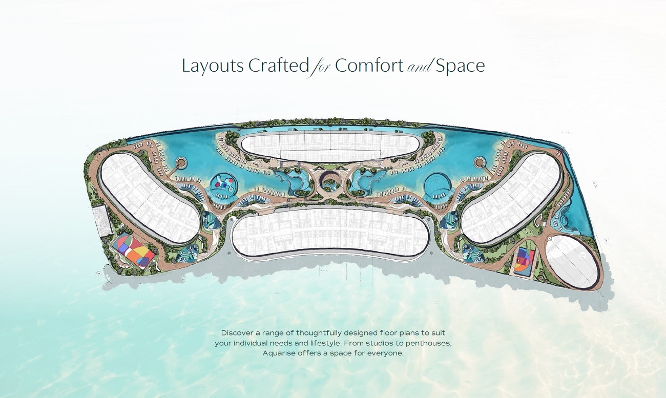 Binghatti Aquarise Master Plan Image