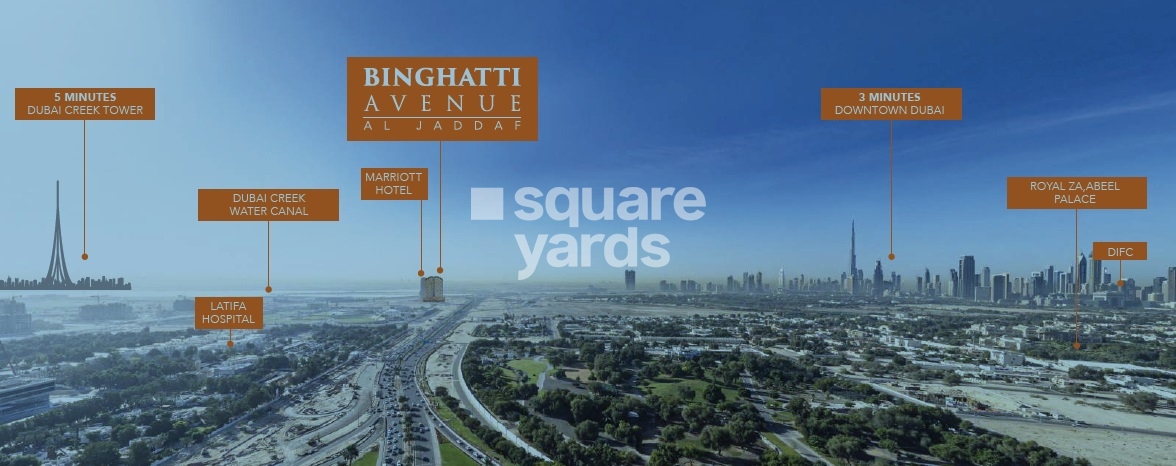 Binghatti Avenue Location Image