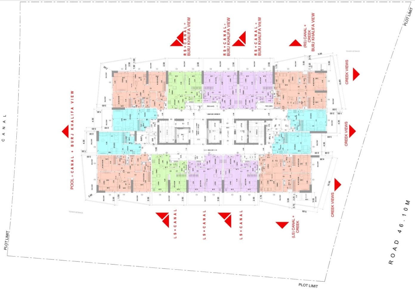 Binghatti Canal Apartments Master Plan Image