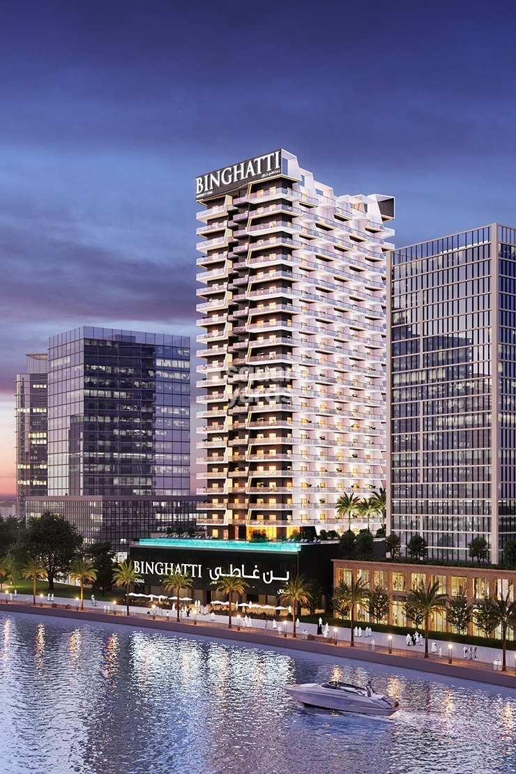Binghatti Canal Apartments Tower View