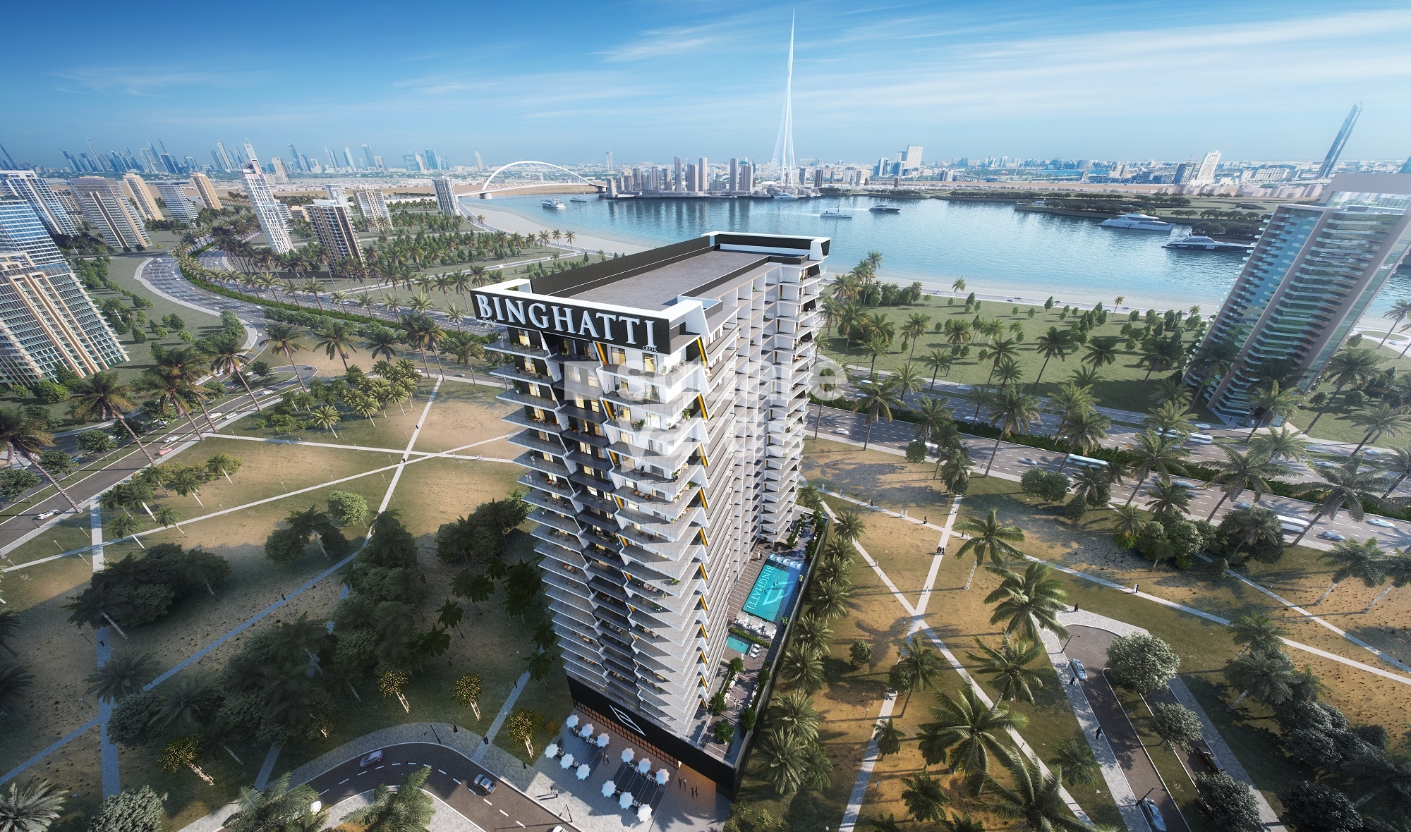 Binghatti Creek Tower View