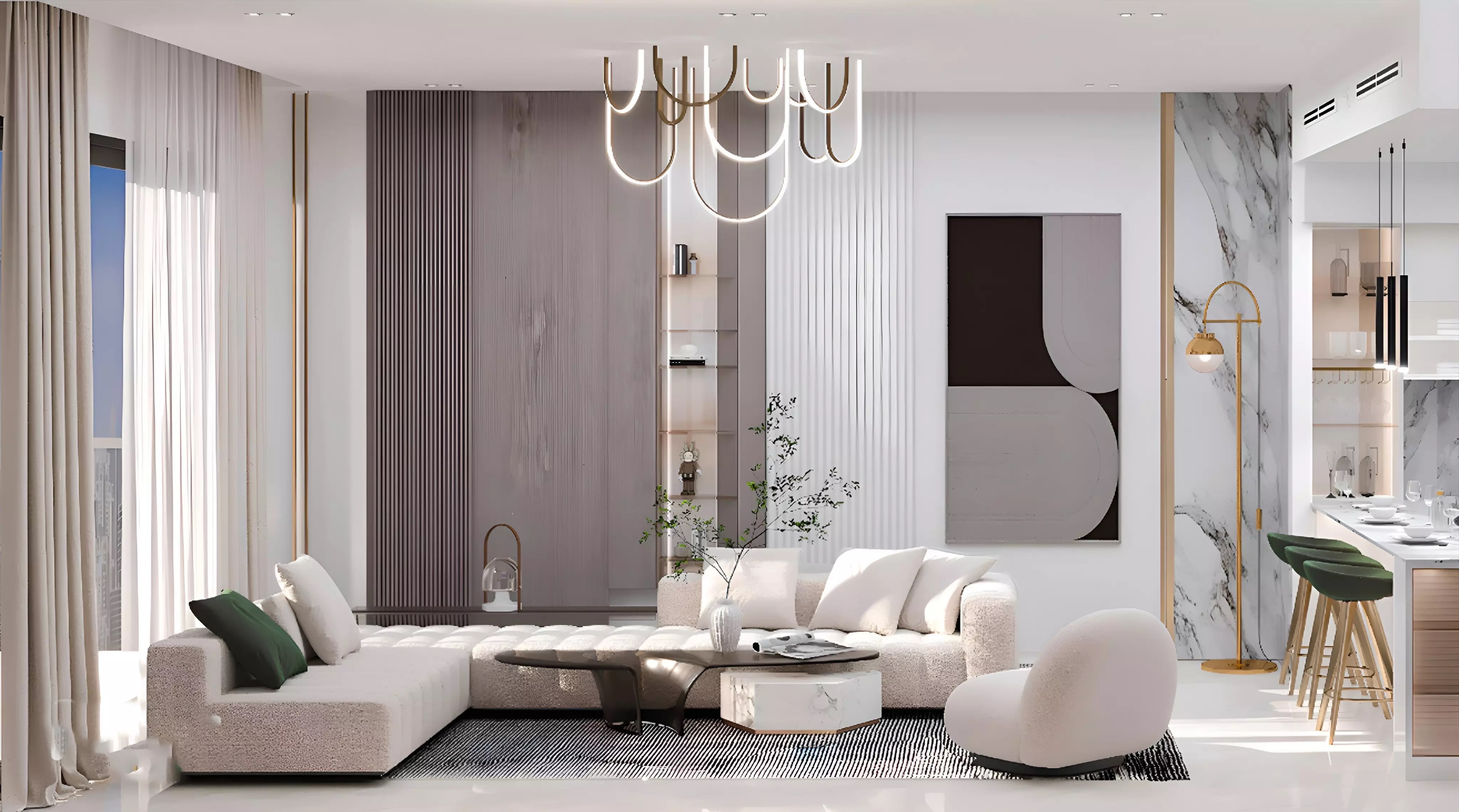 Binghatti Crest Apartment Interiors