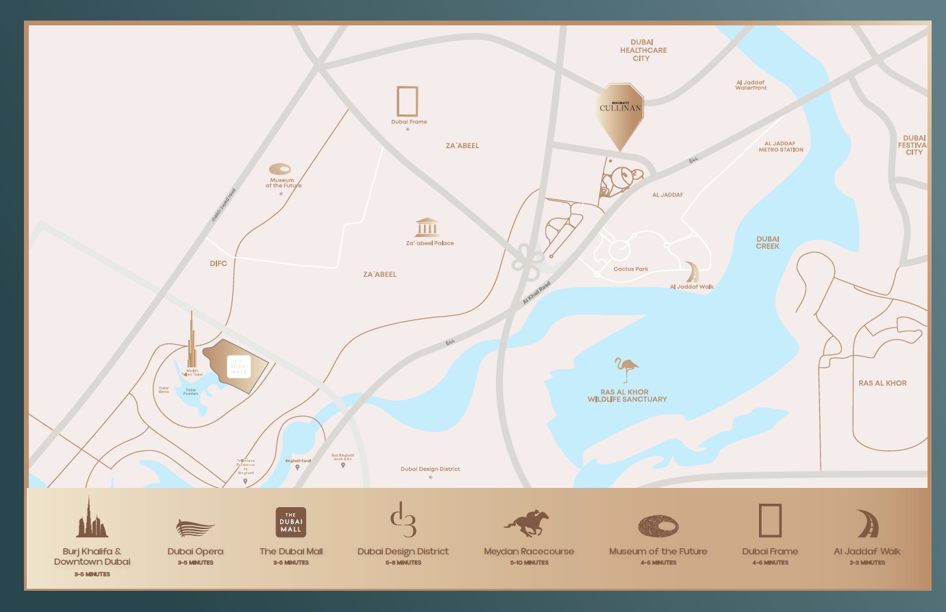 Binghatti Cullinan Location Image