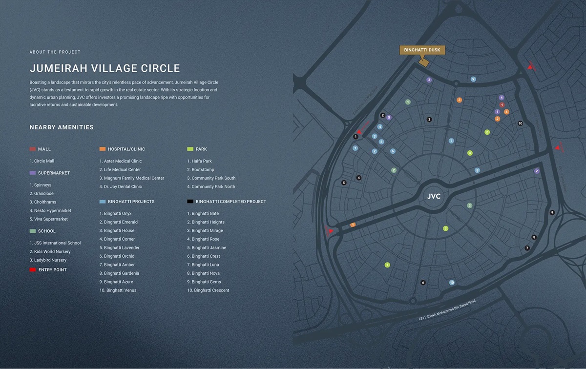 Binghatti Dusk Location Image