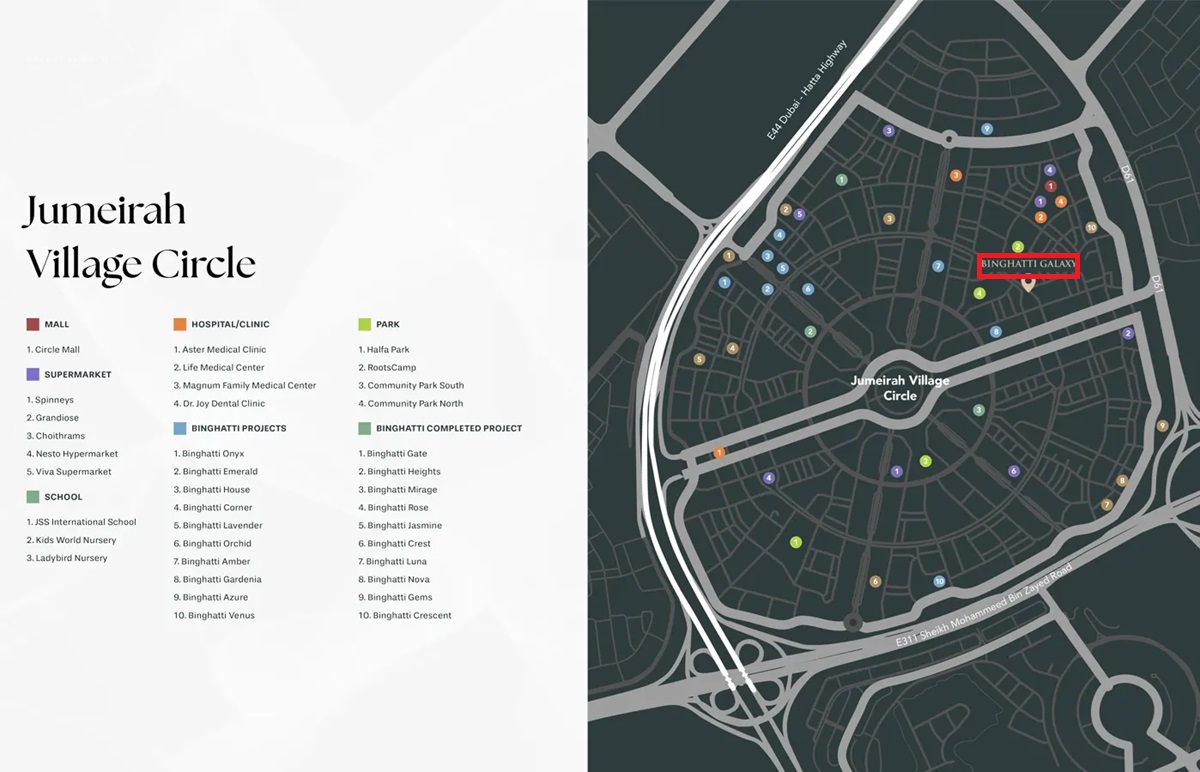 Binghatti Galaxy Location Image