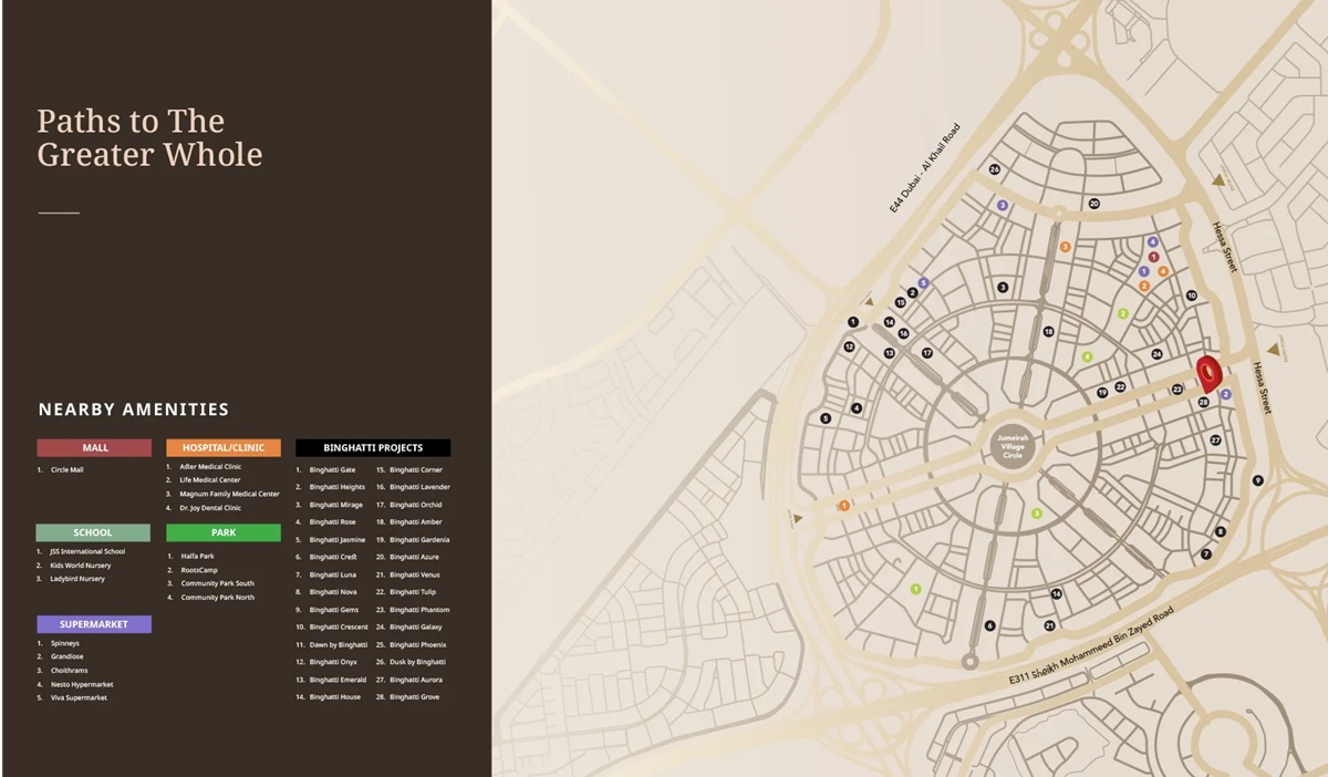 Binghatti Grove Location Image