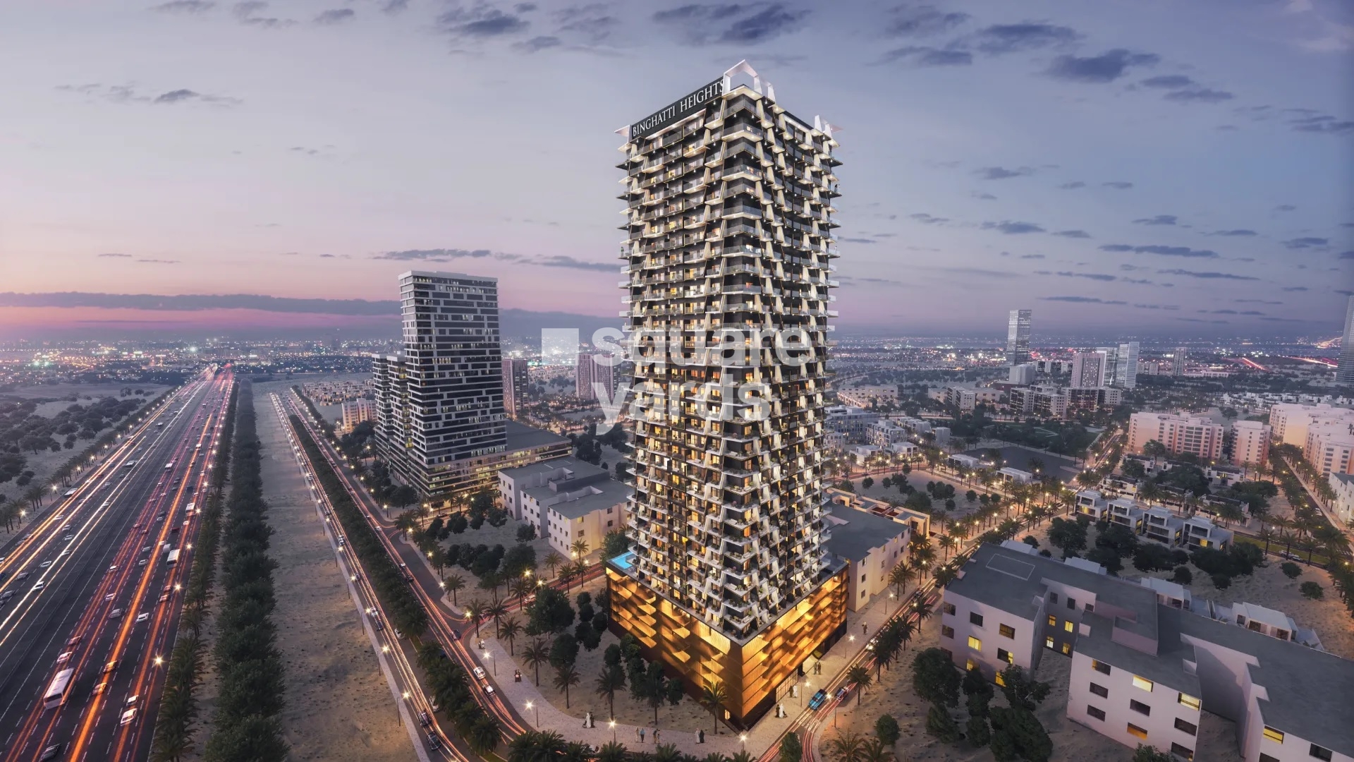 Binghatti Heights Tower View