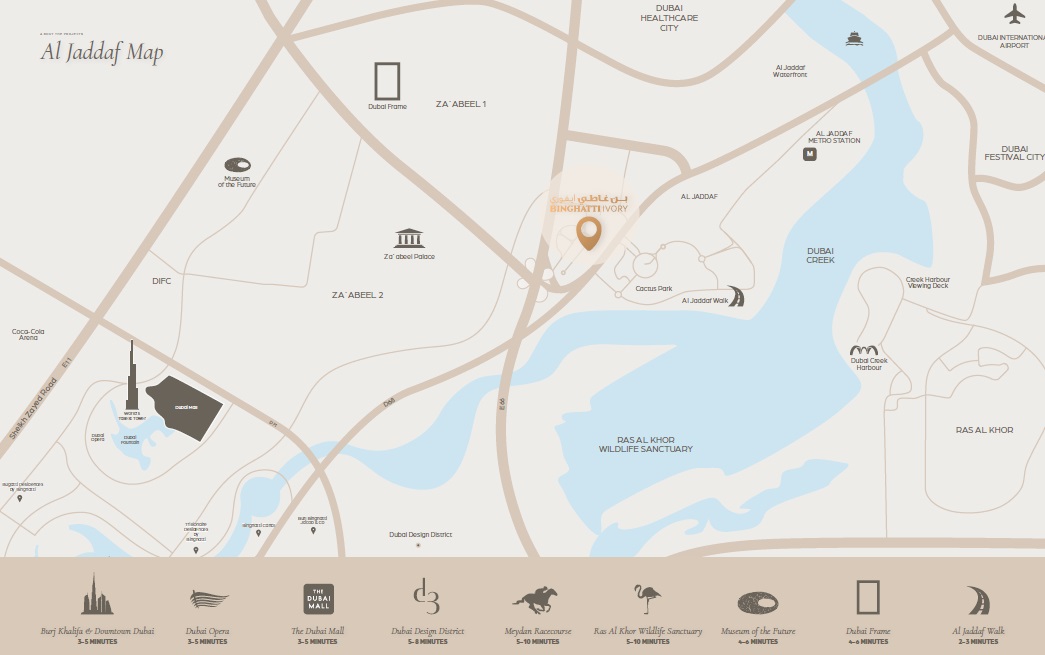 Binghatti Ivory Location Image