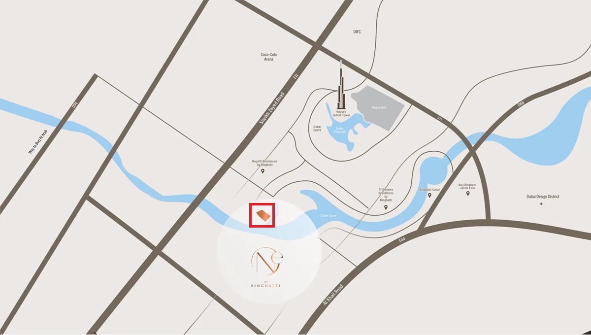 Binghatti One Location Image