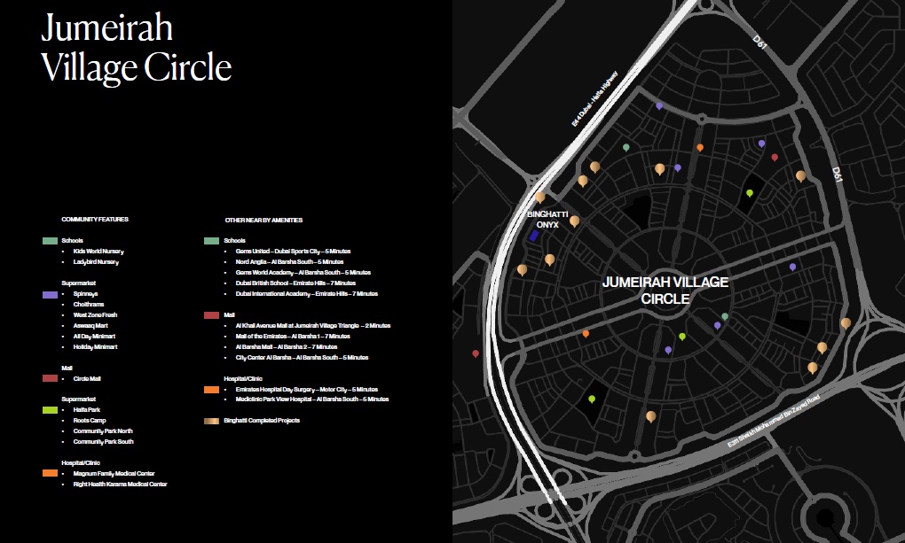 Binghatti Onyx Apartments Location Image