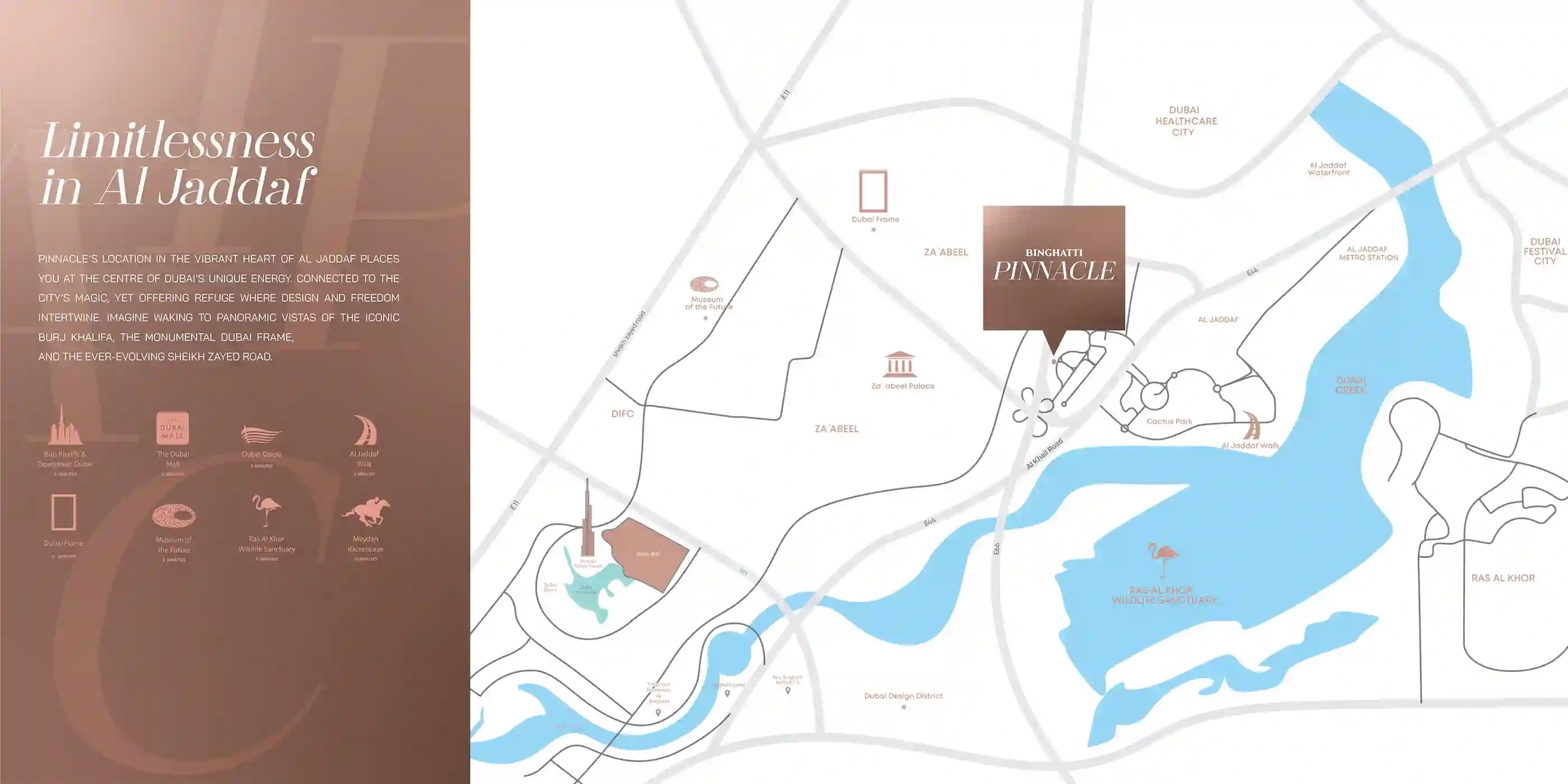 Binghatti Pinnacle Location Image