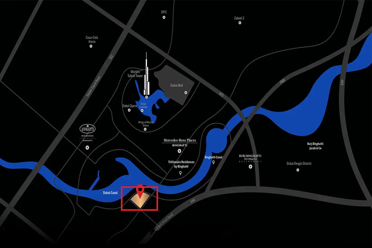 Binghatti Skyrise Location Image