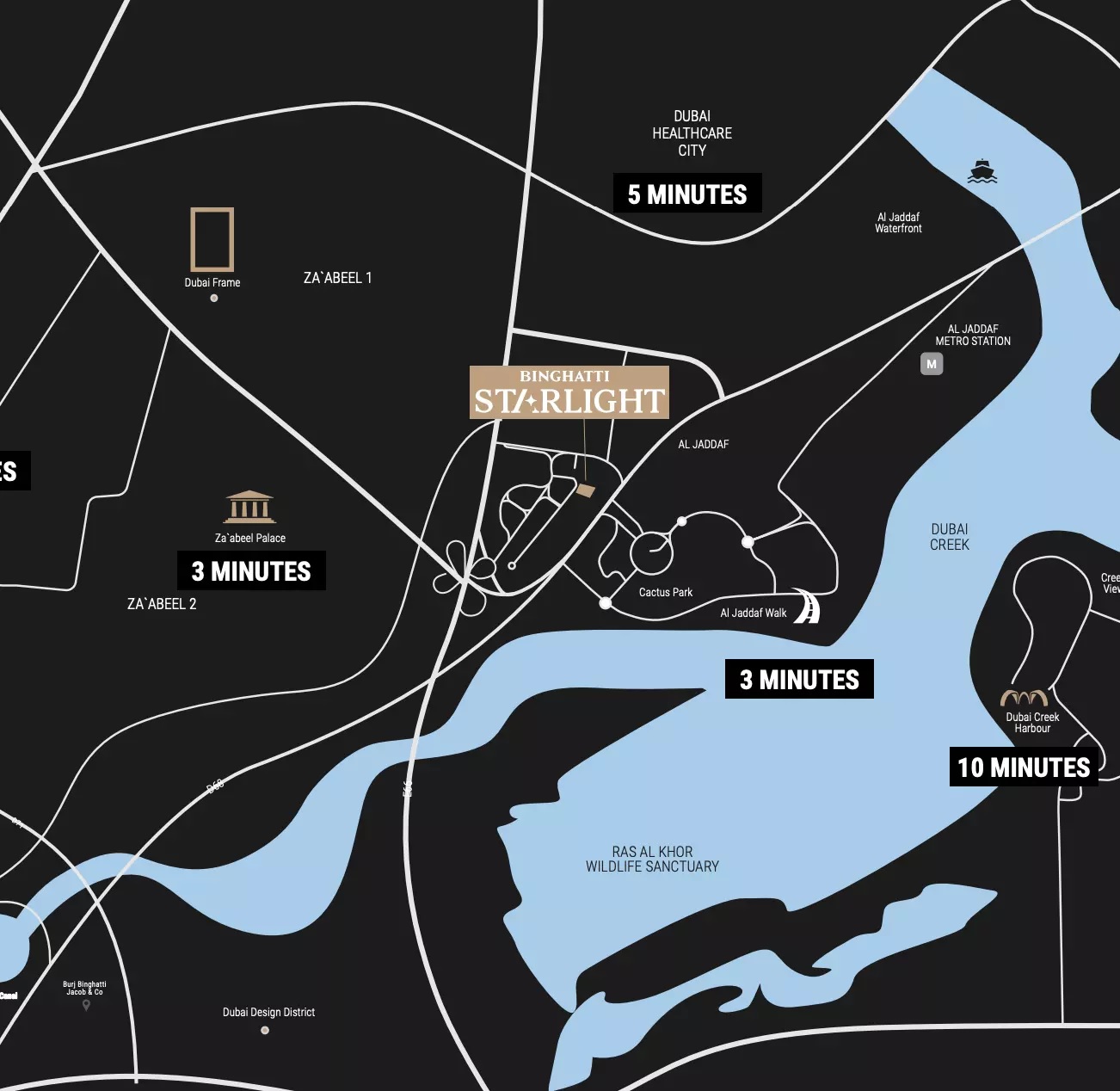 Binghatti Starlight Location Image