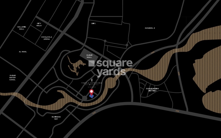 Binghatti Trillionaire Residences Location Image