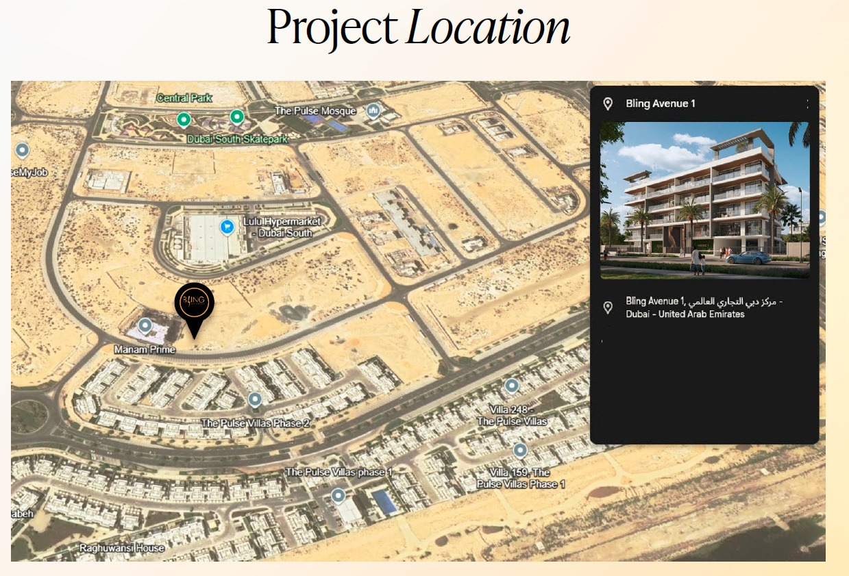 Bling Avenue 1 Location Image