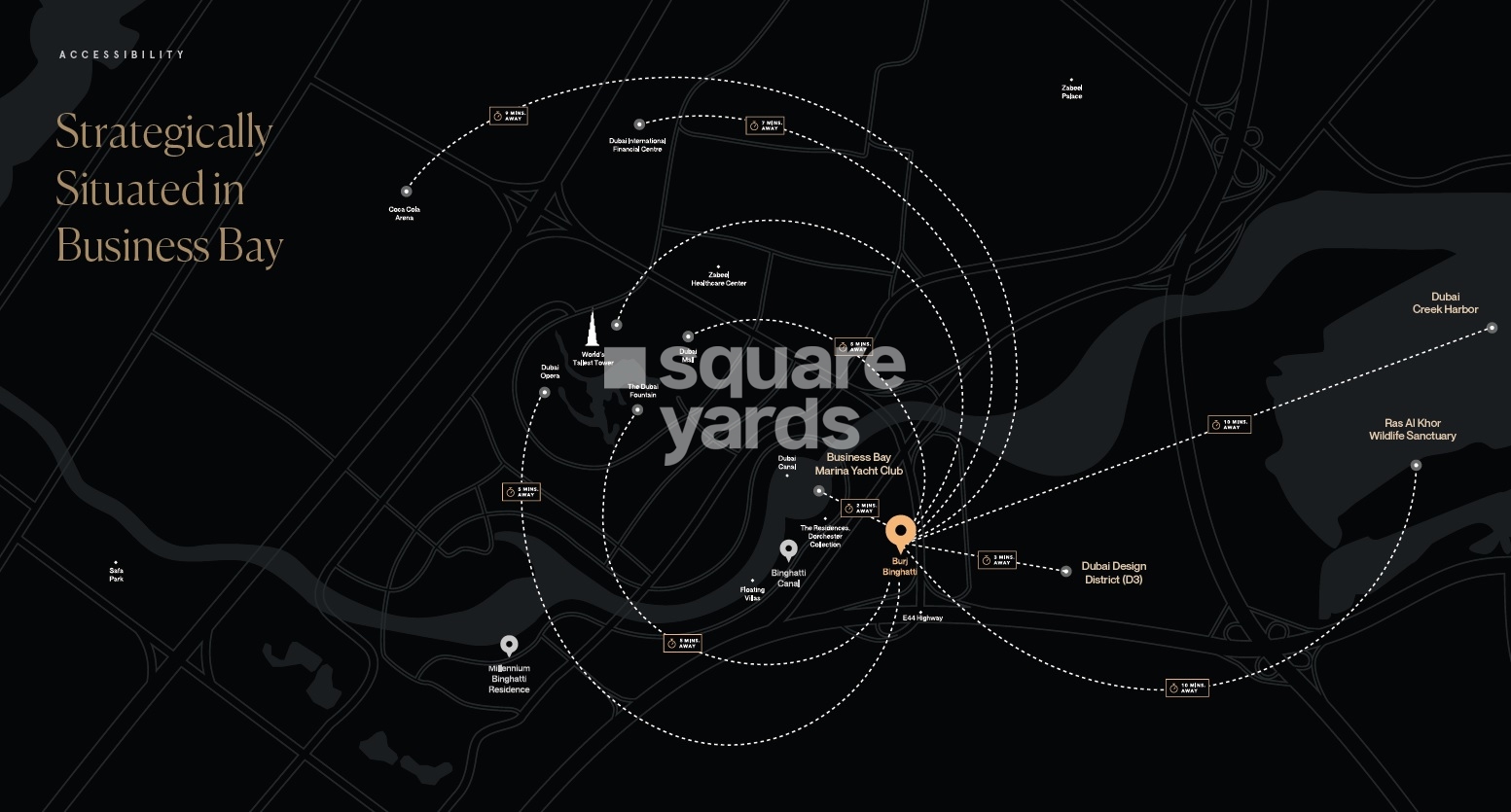 Burj Binghatti Jacob And Co Residences Location Image