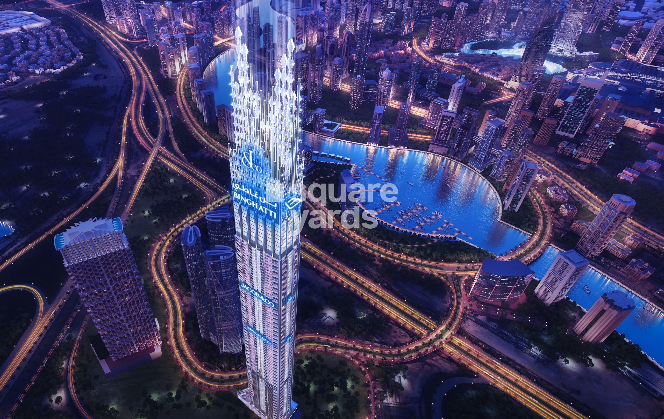 Burj Binghatti Jacob And Co Residences Tower View