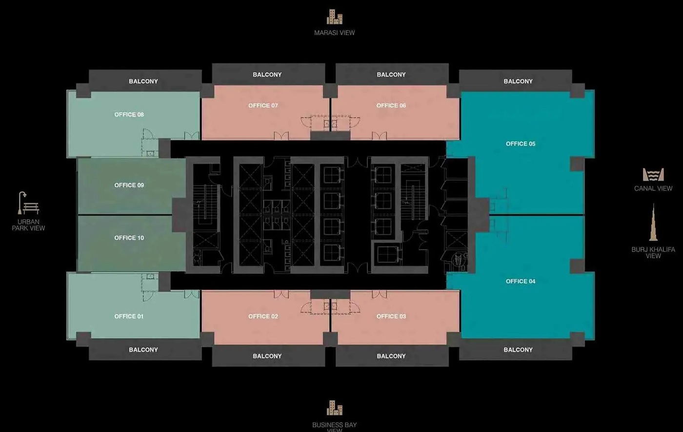 Centurion Burj Capital Floor Plans