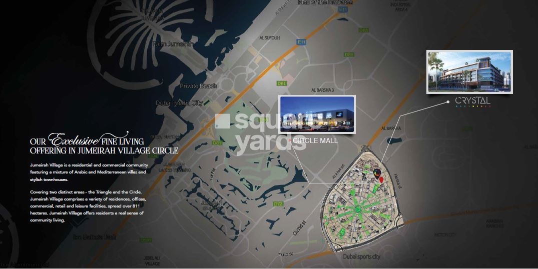 Crystal Residence Apartments Location Image