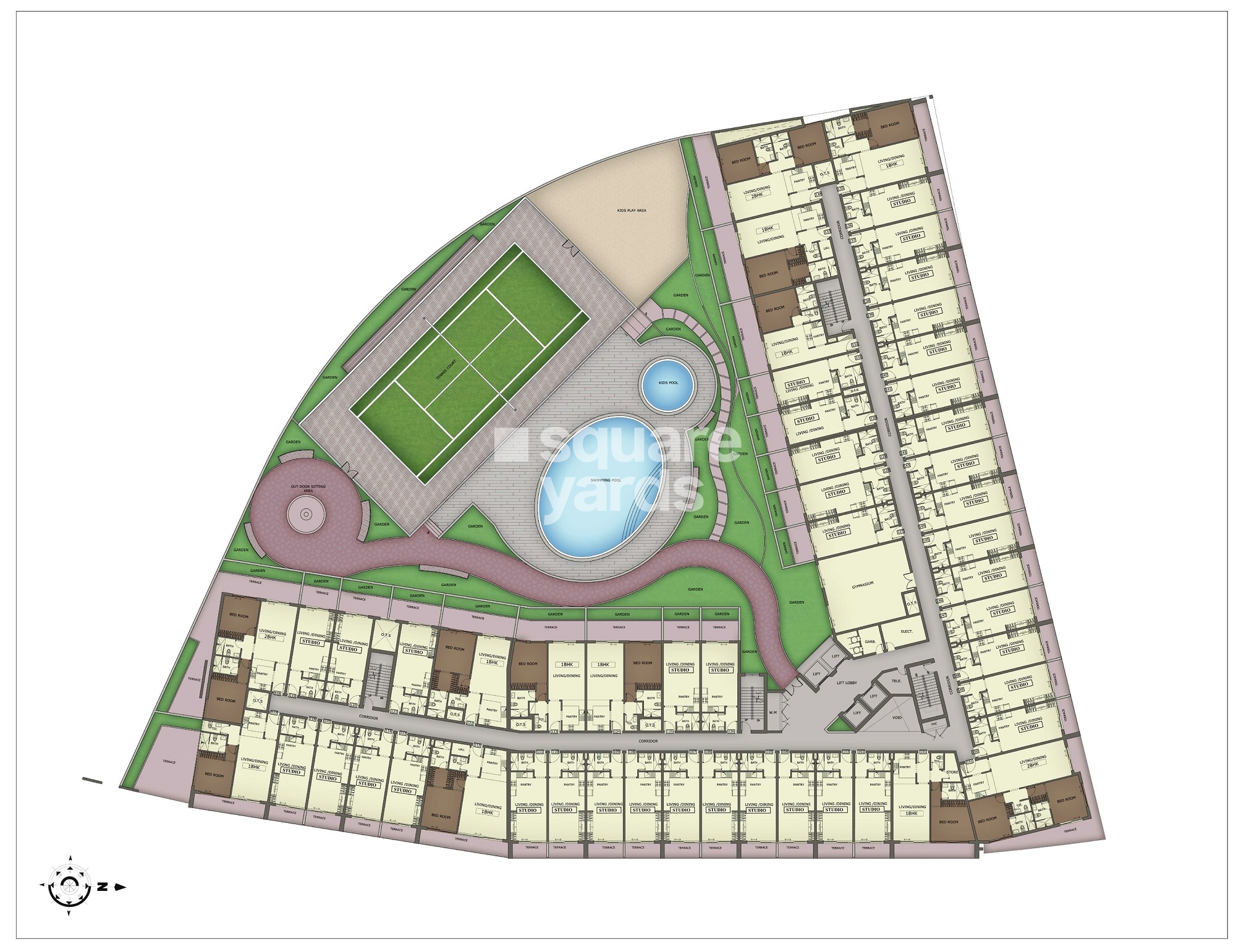 Crystal Residence Apartments Master Plan Image