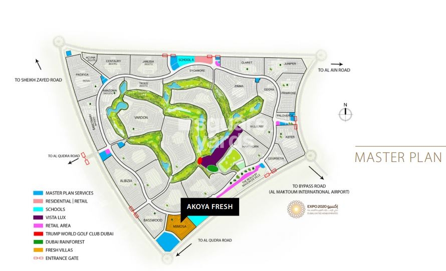 Damac Akoya Fresh Master Plan Image