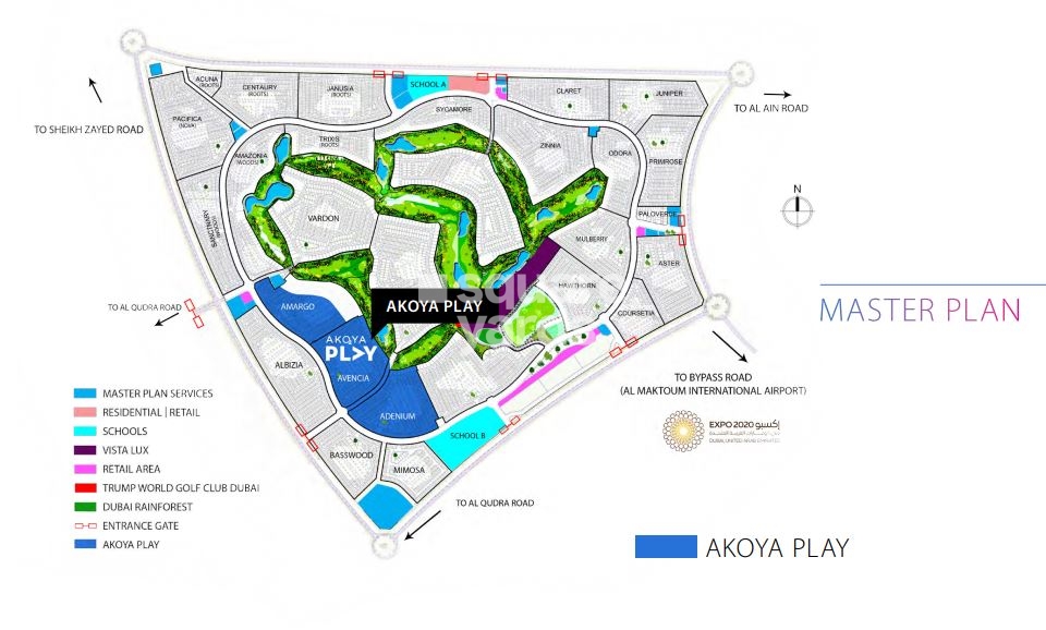 Damac Akoya Play Master Plan Image