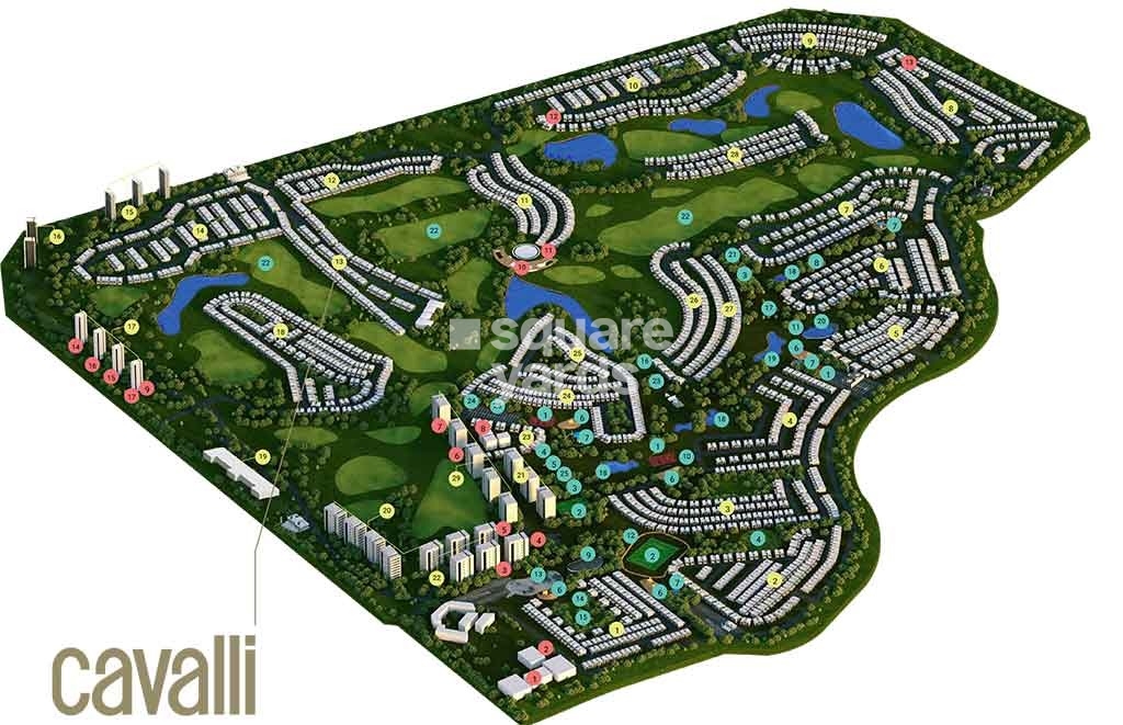 Damac Cavalli Estate Master Plan Image