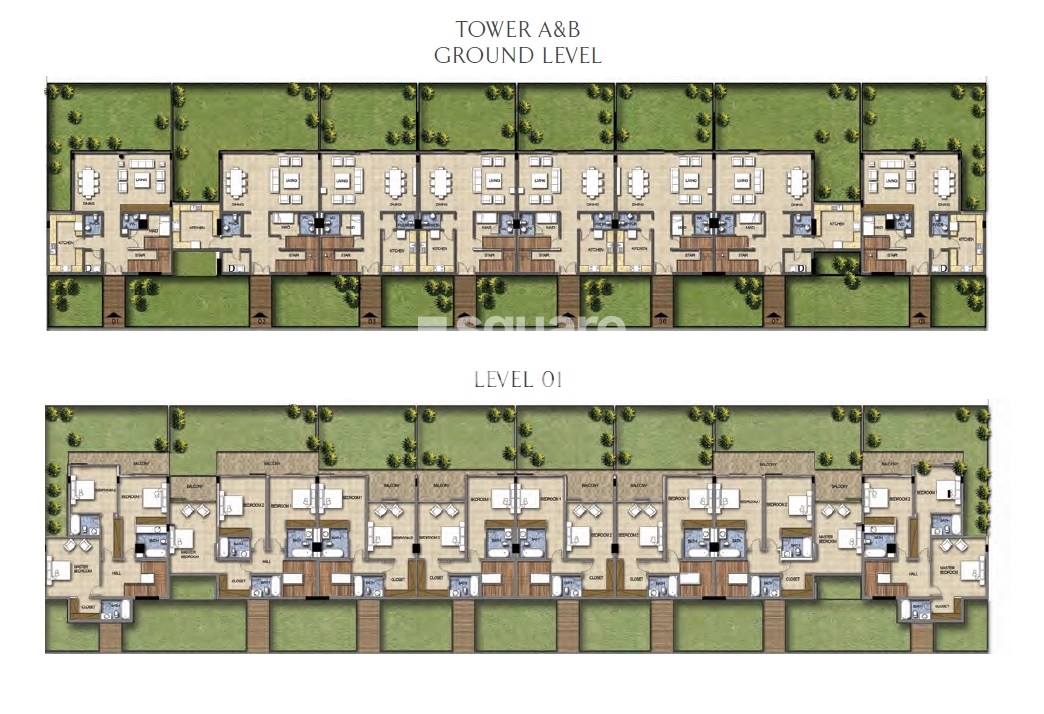 Damac Golf Town Floor Plans