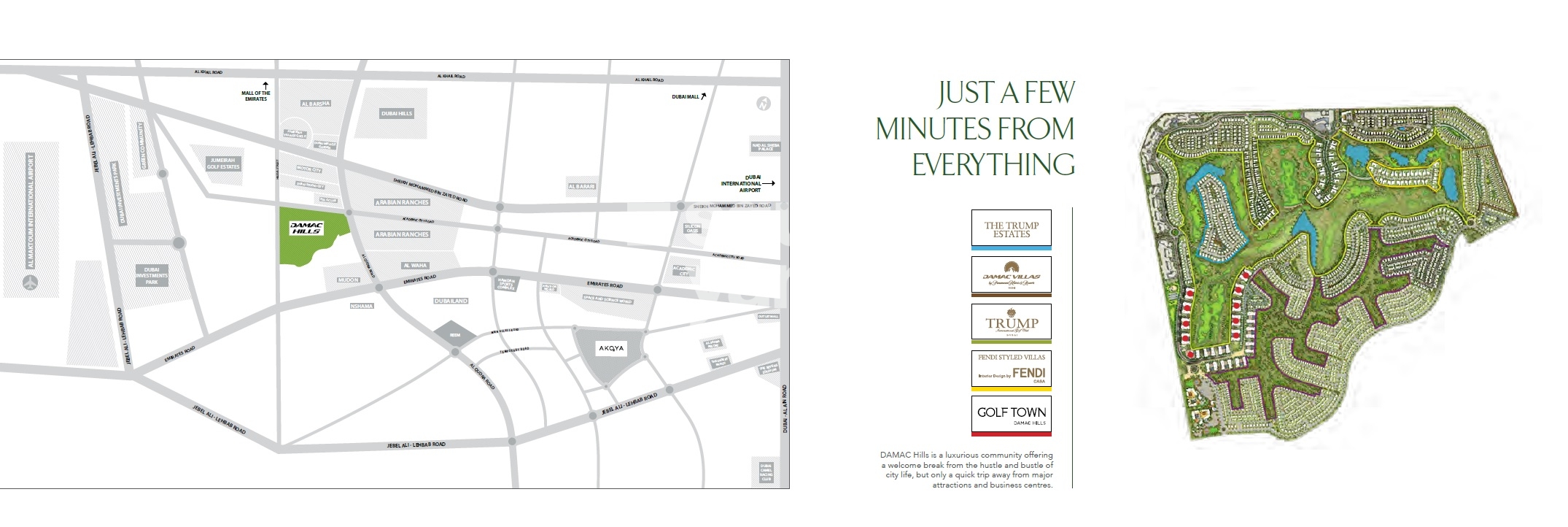 Damac Golf Town Location Image