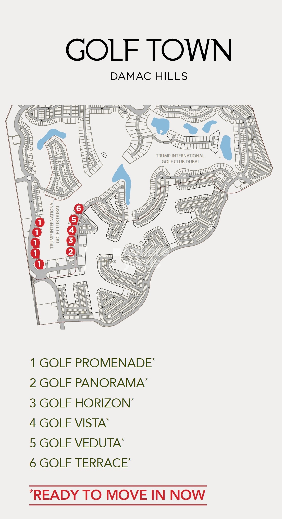 Damac Golf Town Master Plan Image
