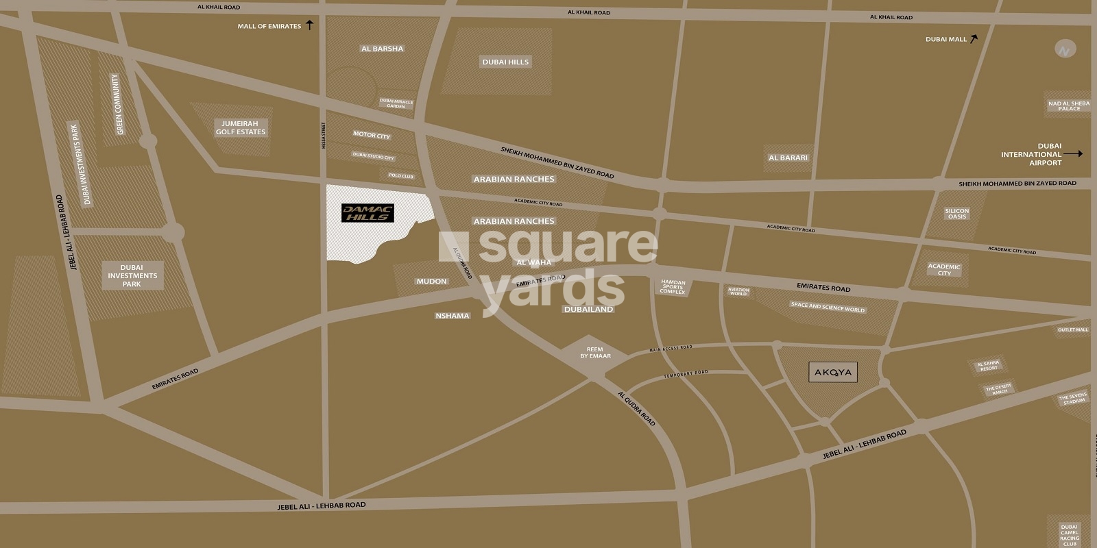 Damac Greenwoods Phase 2 Location Image