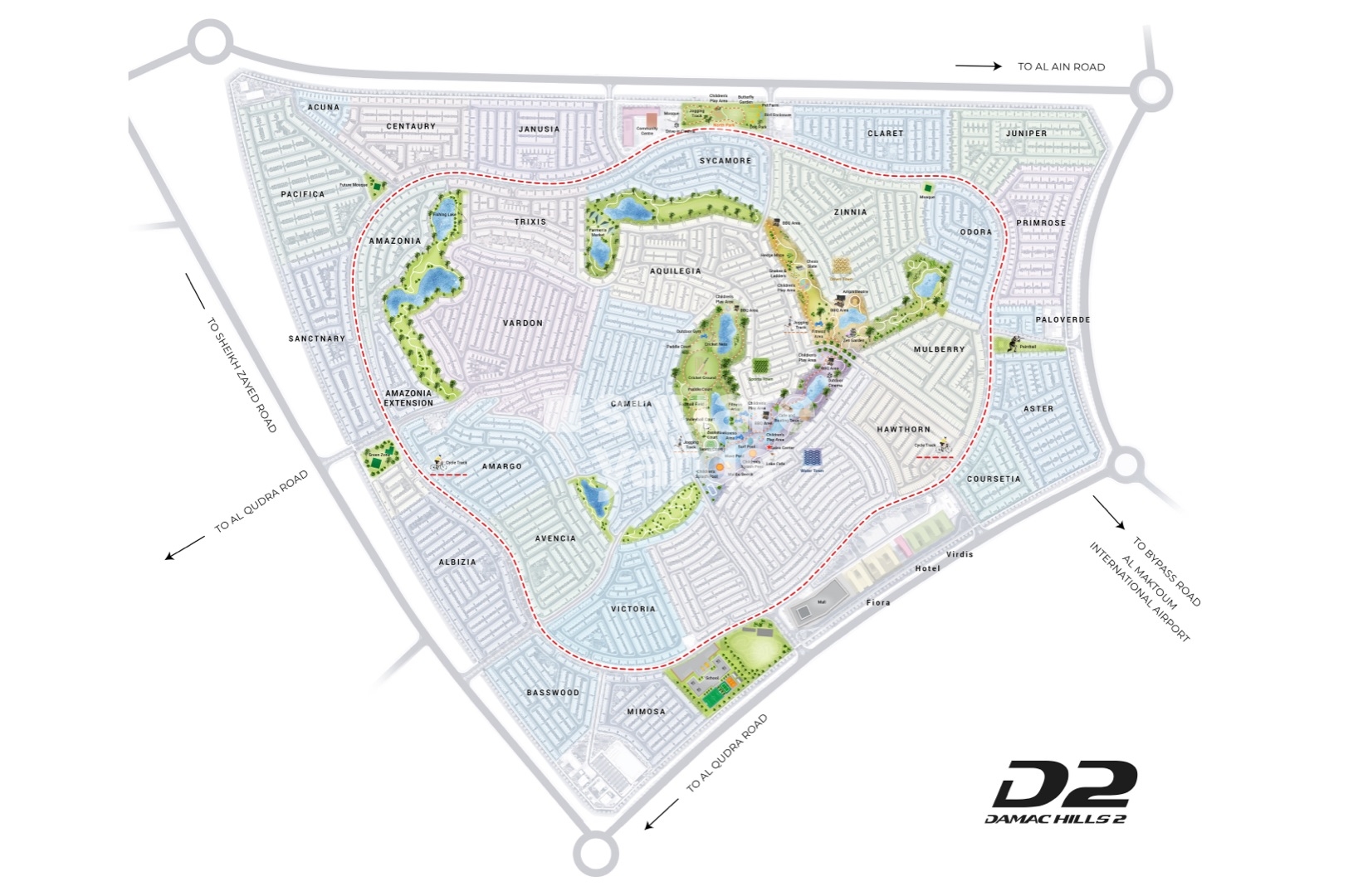 Damac Hills 2 Master Plan Image