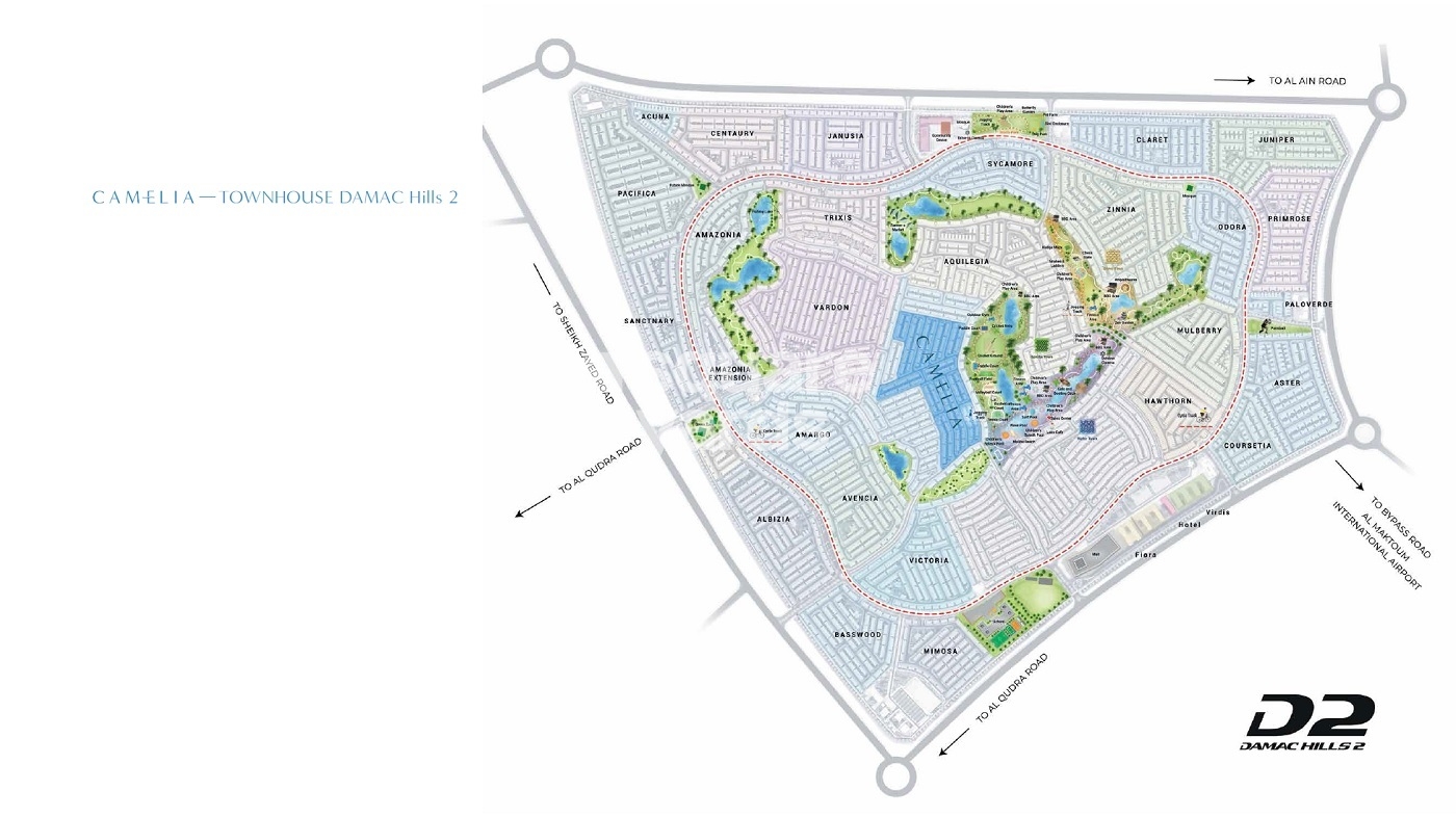 Damac Hills Camelia Master Plan Image