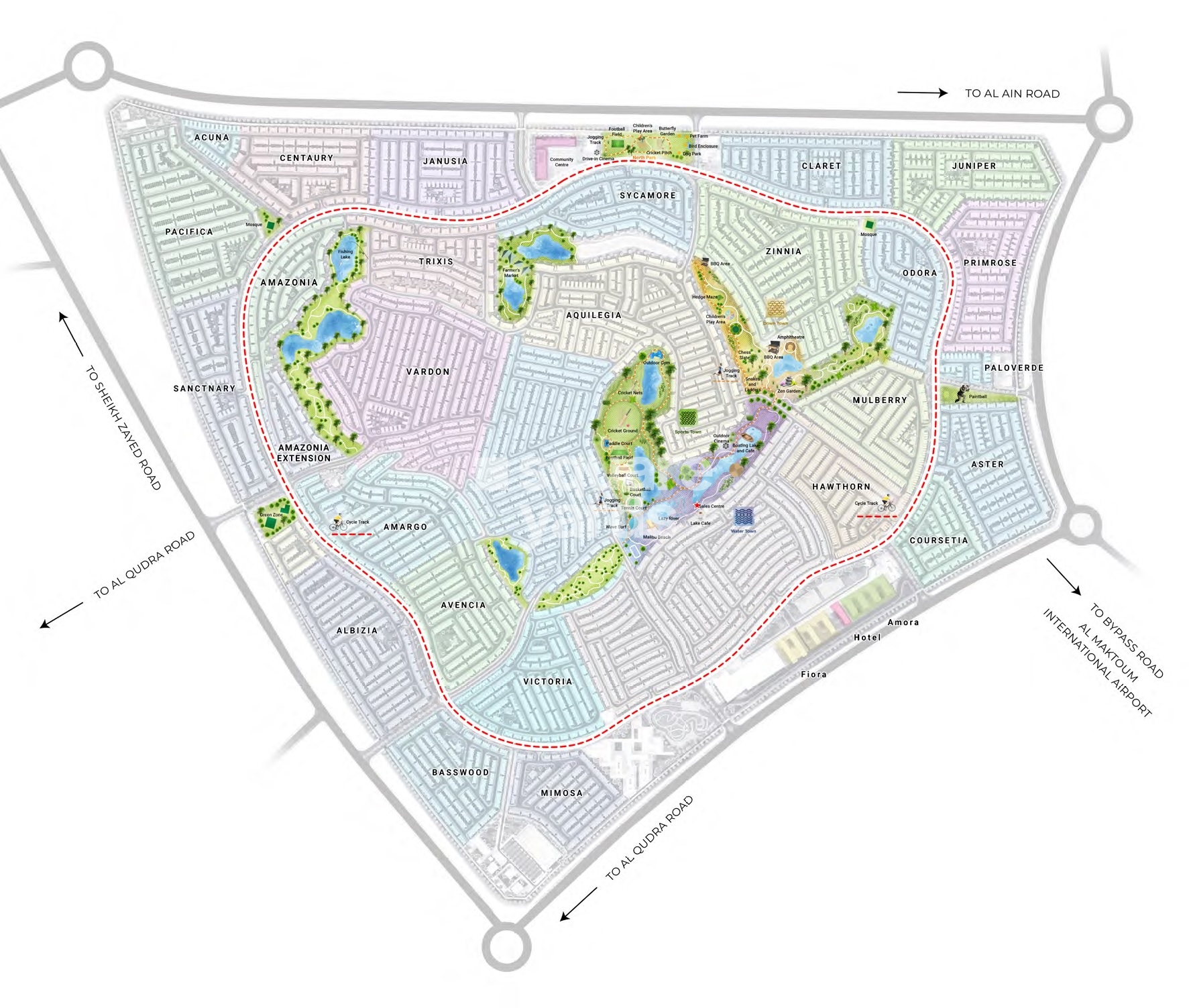 Damac Hills Eterno Master Plan Image