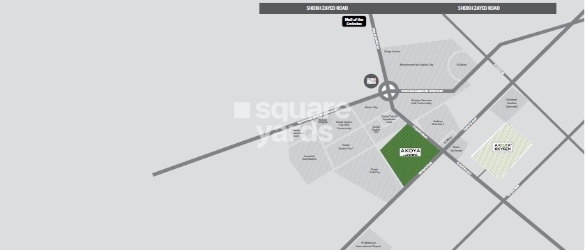 Damac Hills Golf Promenade Location Image