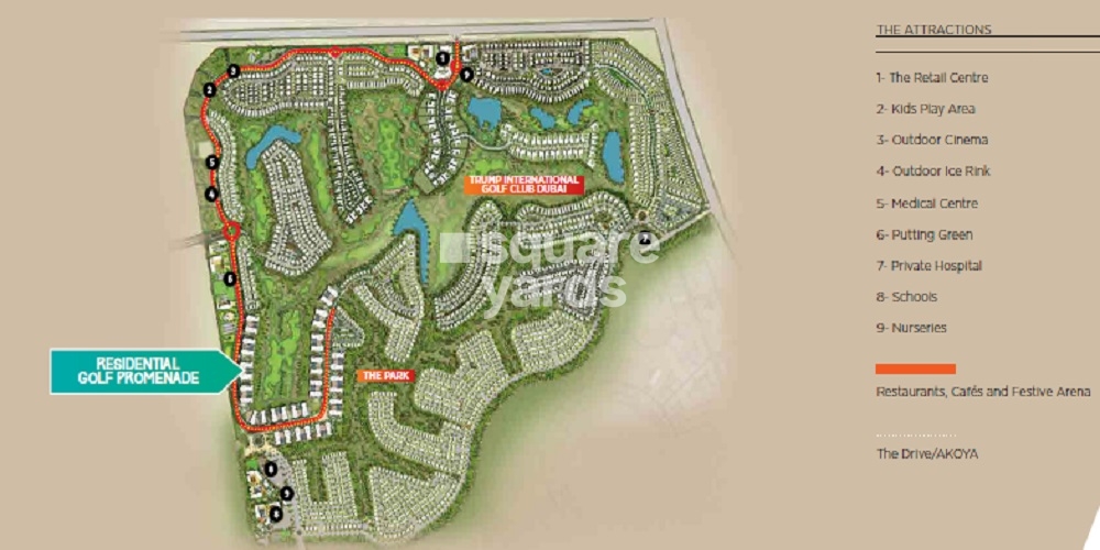 Damac Hills Golf Promenade Master Plan Image